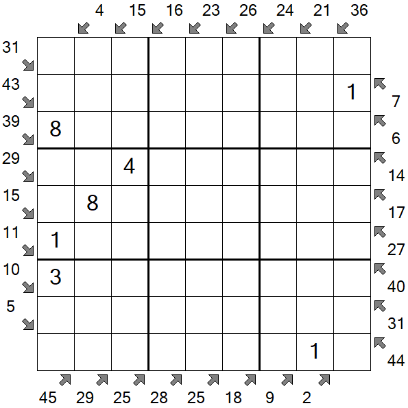 Little Killer Sudoku - Médio
