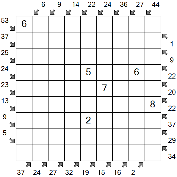 Little Killer Sudoku - Moyen