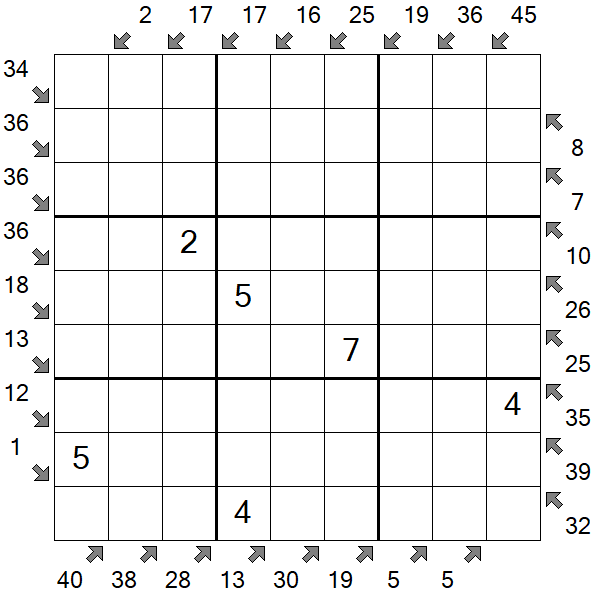 Little Killer Sudoku - Medium