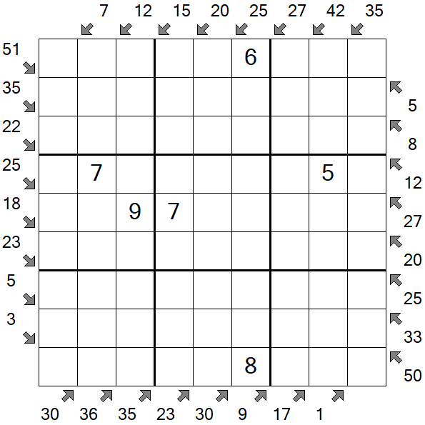 Little Killer Sudoku - Medium