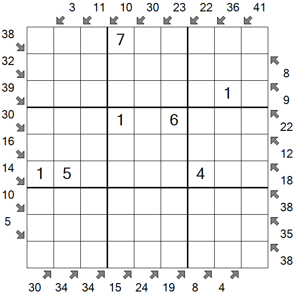 Little Killer Sudoku - Medium