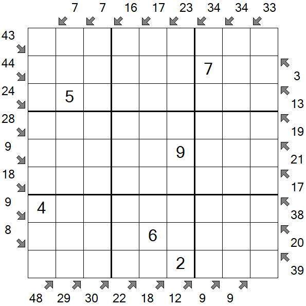 Little Killer Sudoku - Medium