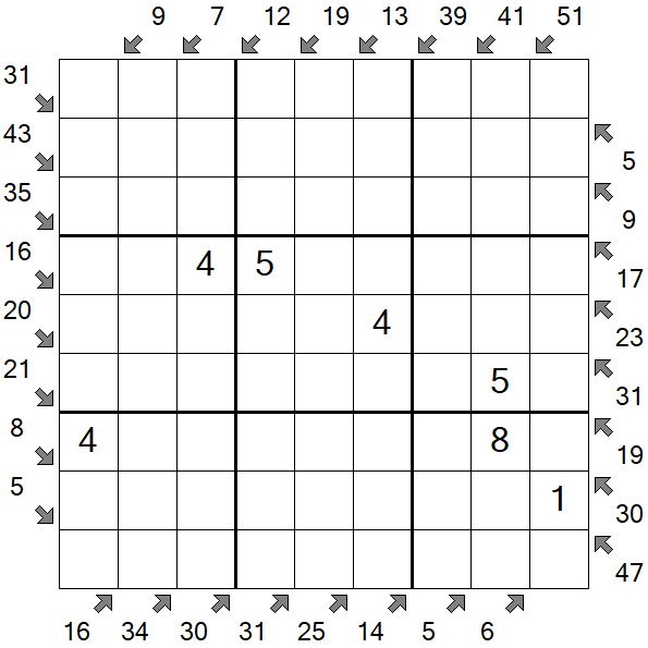 Little Killer Sudoku - Medium