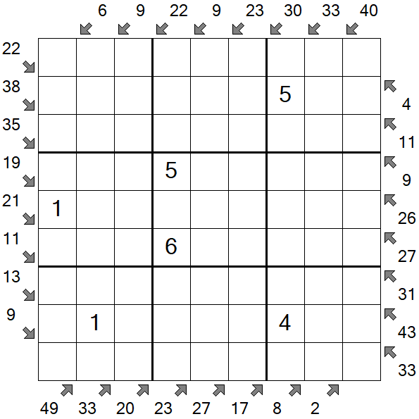 Little Killer Sudoku - Medium
