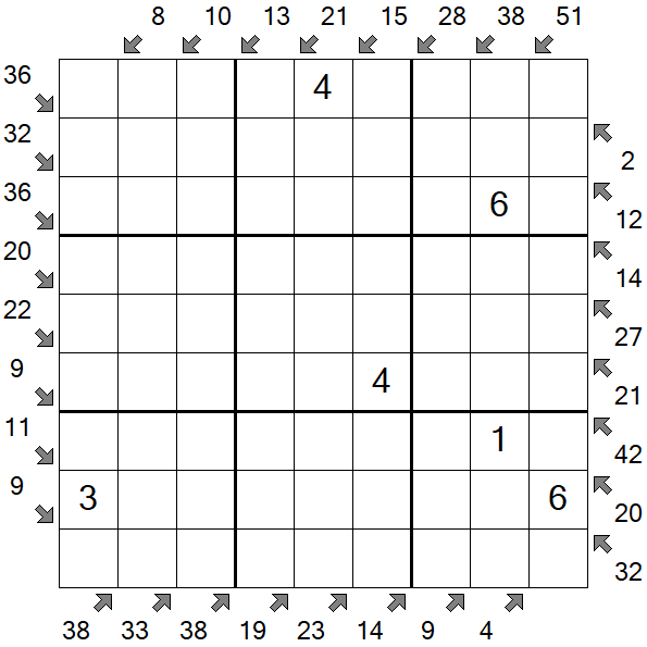 Little Killer Sudoku - Medium