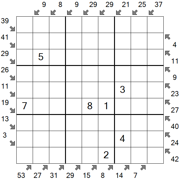 Little Killer Sudoku - Medium