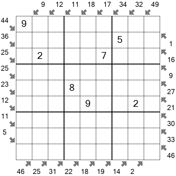 Little Killer Sudoku - Medium
