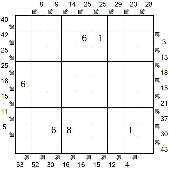 Little Killer Sudoku - Medium
