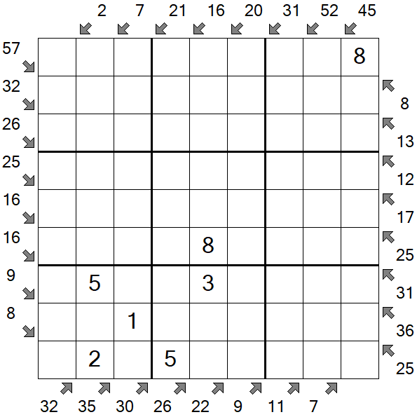 Little Killer Sudoku - Medium