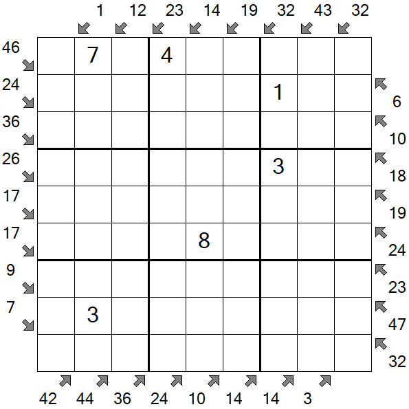 Little Killer Sudoku - Medium