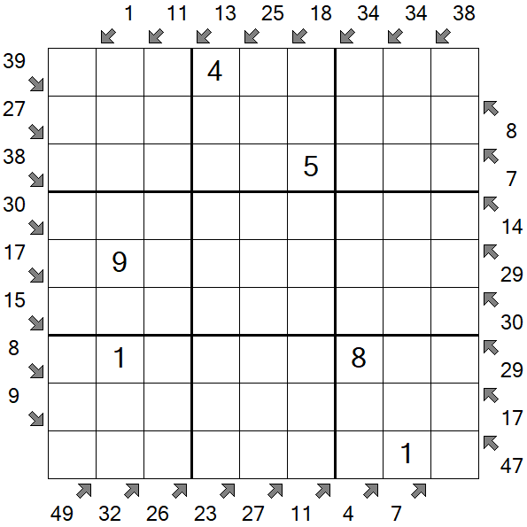 Little Killer Sudoku - Medium