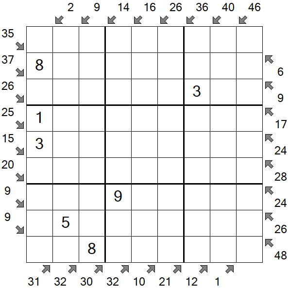Little Killer Sudoku - Medium