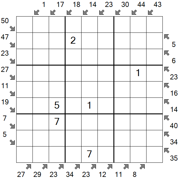 Little Killer Sudoku - Medium