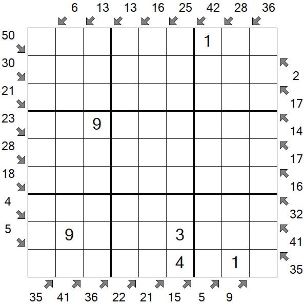 Little Killer Sudoku - Medium
