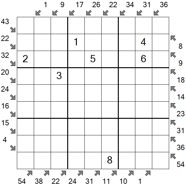 Little Killer Sudoku - Medium