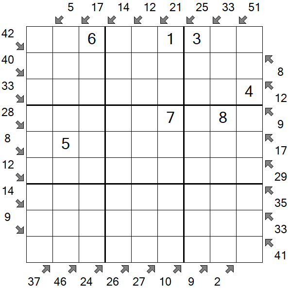 Little Killer Sudoku - Medium