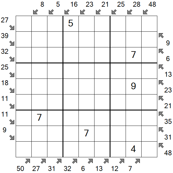 Little Killer Sudoku - Medium