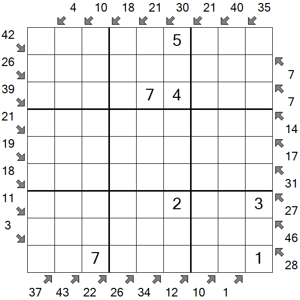 Little Killer Sudoku - Medium