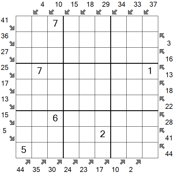 Little Killer Sudoku - Medium