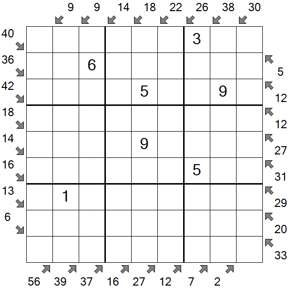 Little Killer Sudoku - Medium