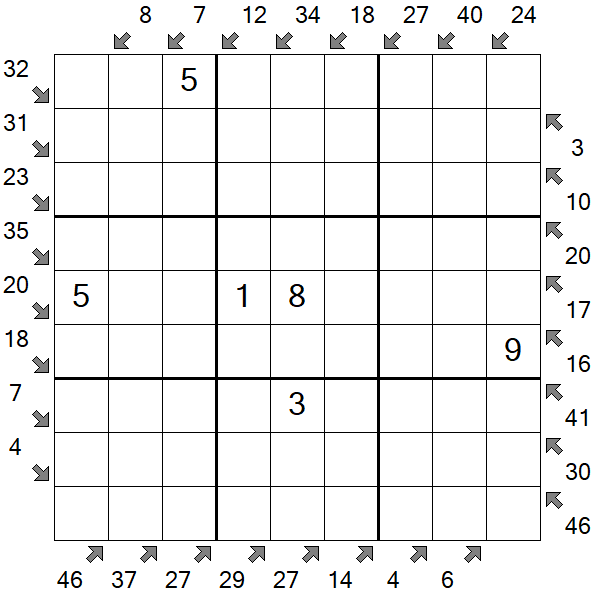 Little Killer Sudoku - Medium