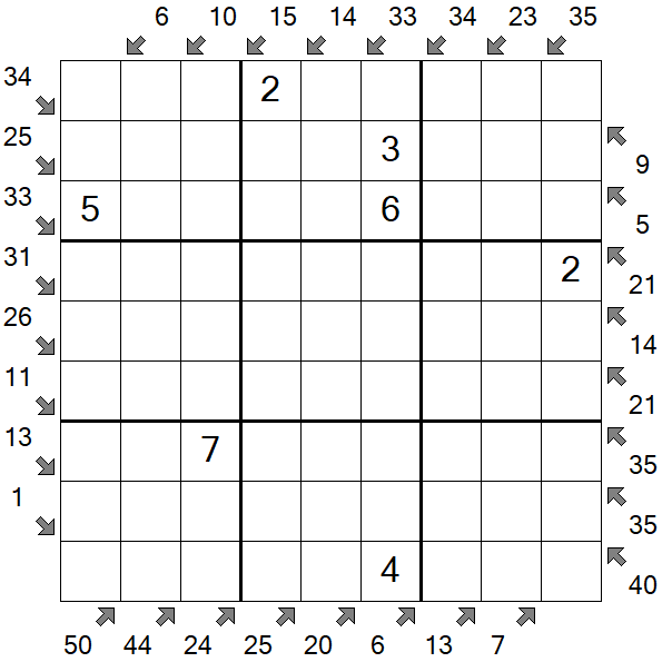 Little Killer Sudoku - Medium