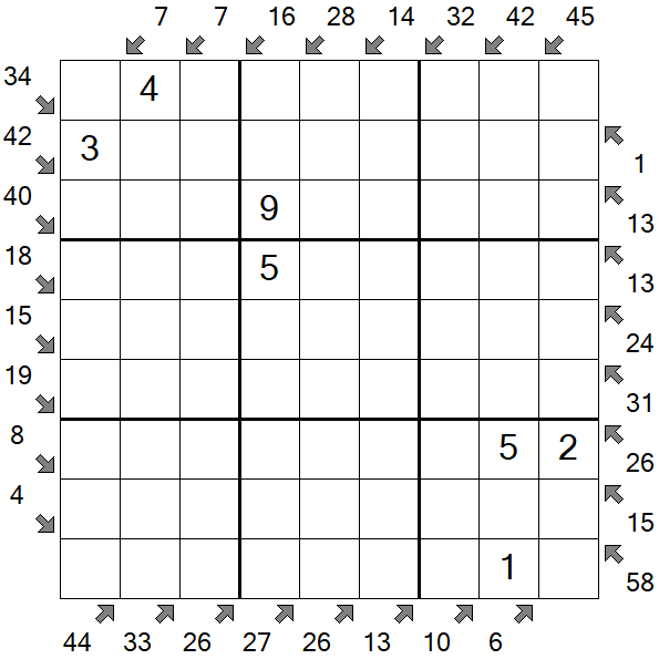 Little Killer Sudoku - Medium