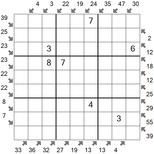 Little Killer Sudoku - Medium