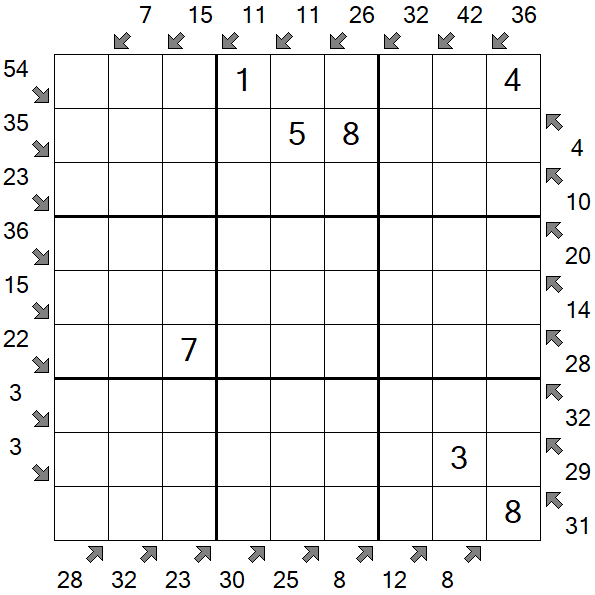 Little Killer Sudoku - Medium