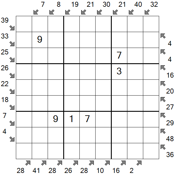 Little Killer Sudoku - Medium