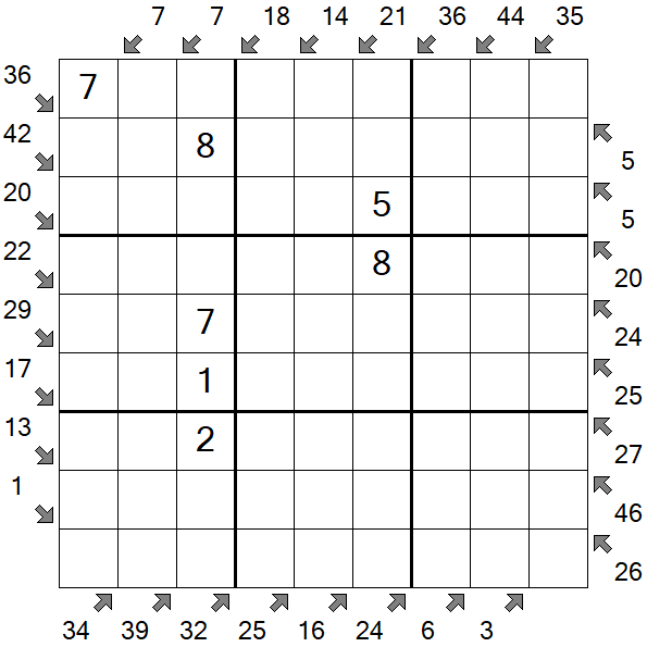 Little Killer Sudoku - Medium