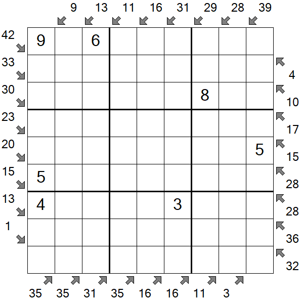 Little Killer Sudoku - Medium