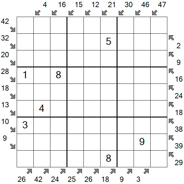 Little Killer Sudoku - Medium