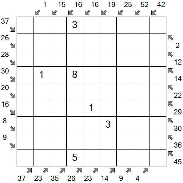 Little Killer Sudoku - Medium