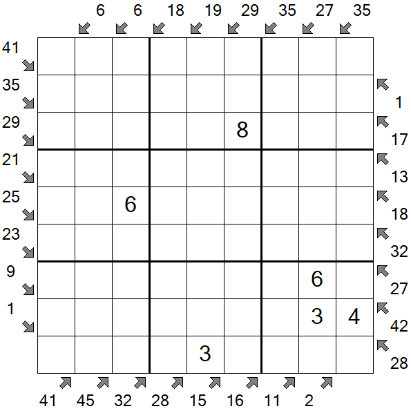 Little Killer Sudoku - Medium