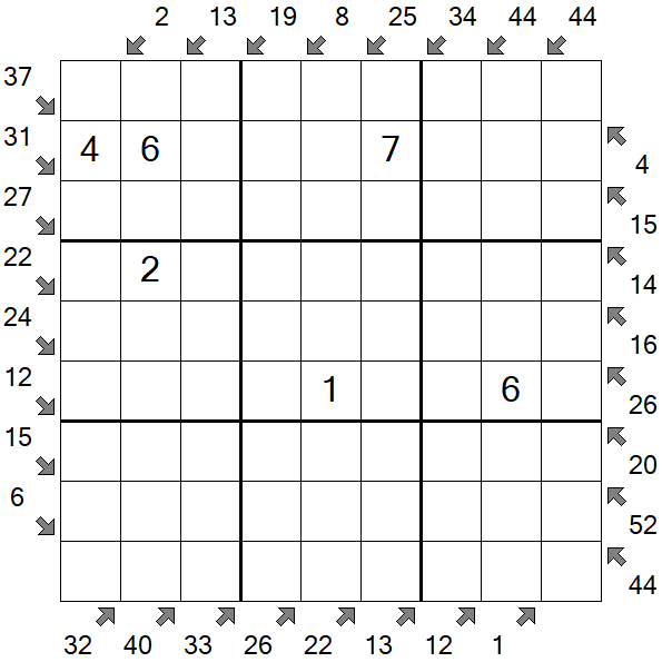 Little Killer Sudoku - Medium