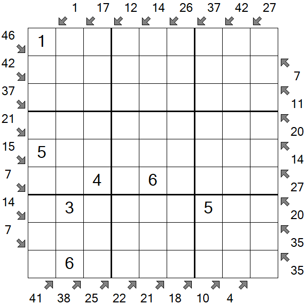 Little Killer Sudoku - Medium