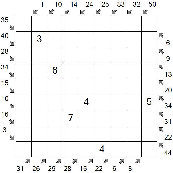 Little Killer Sudoku - Medium