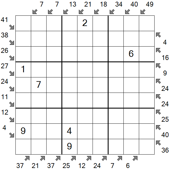 Little Killer Sudoku - Medium