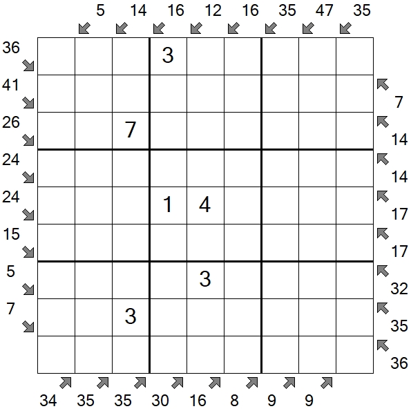 Little Killer Sudoku - Medium