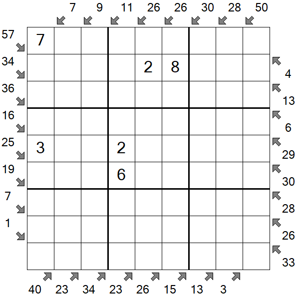 Little Killer Sudoku - Medium