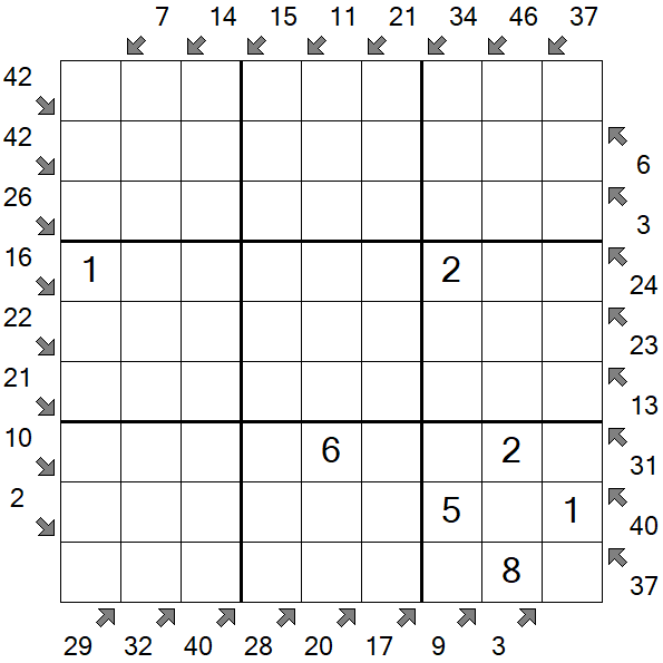 Little Killer Sudoku - Medium