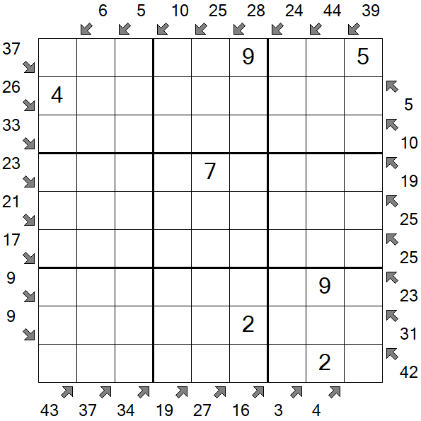 Little Killer Sudoku - Medium