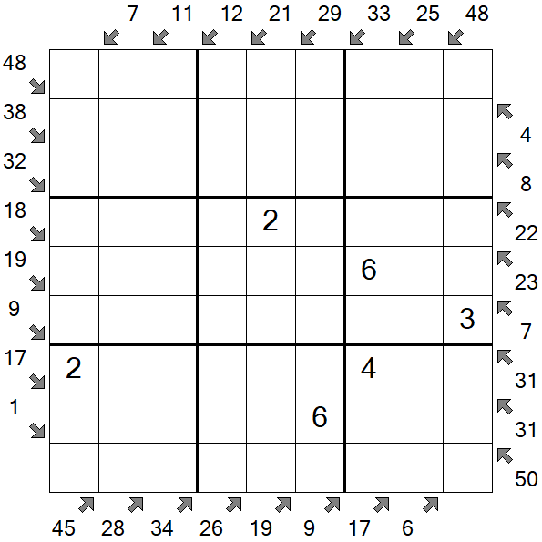 Little Killer Sudoku - Medium