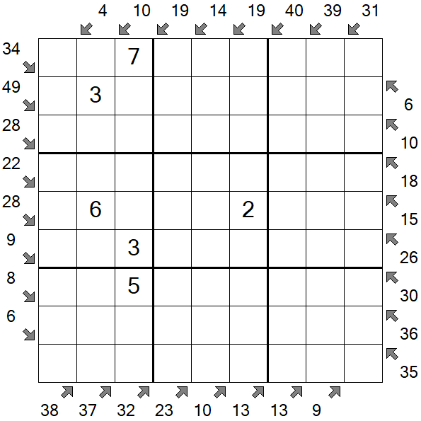 Little Killer Sudoku - Medium
