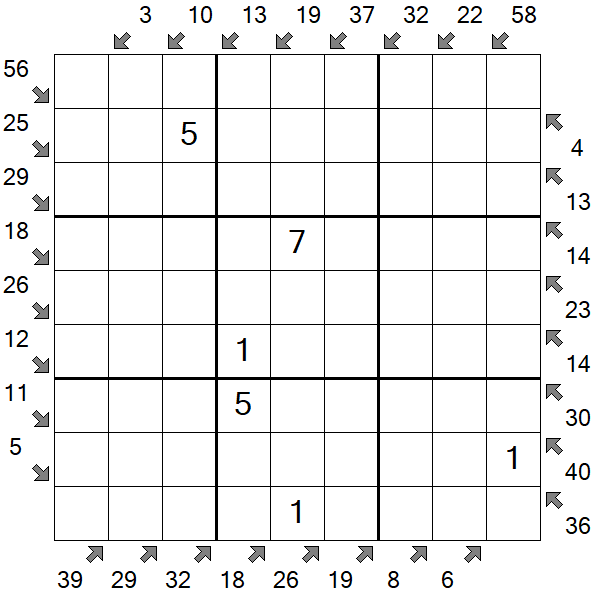 Little Killer Sudoku - Medium