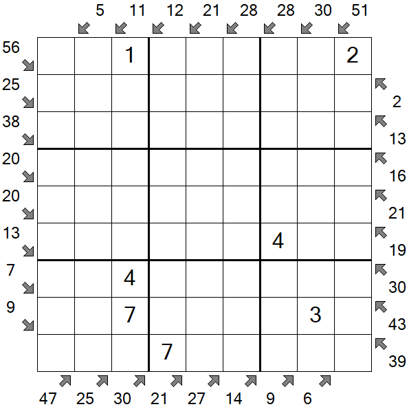 Little Killer Sudoku - Medium