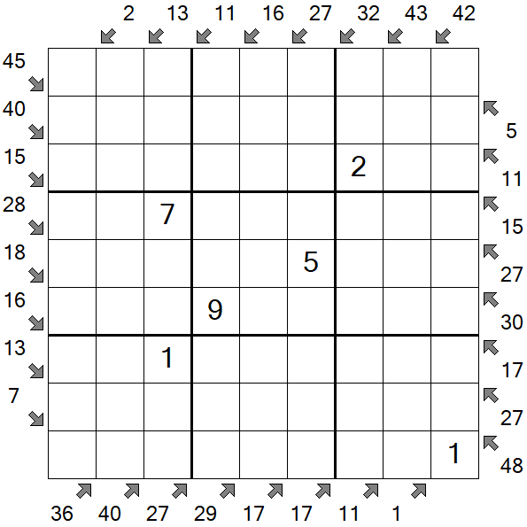 Little Killer Sudoku - Medium