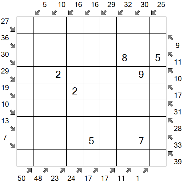 Little Killer Sudoku - Medium