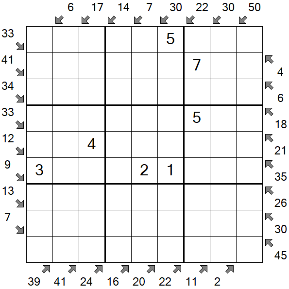 Little Killer Sudoku - Medium